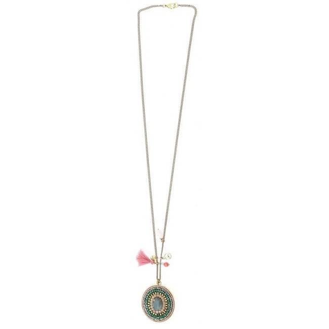 LONG PENDANT NECKLACE MEDALLION