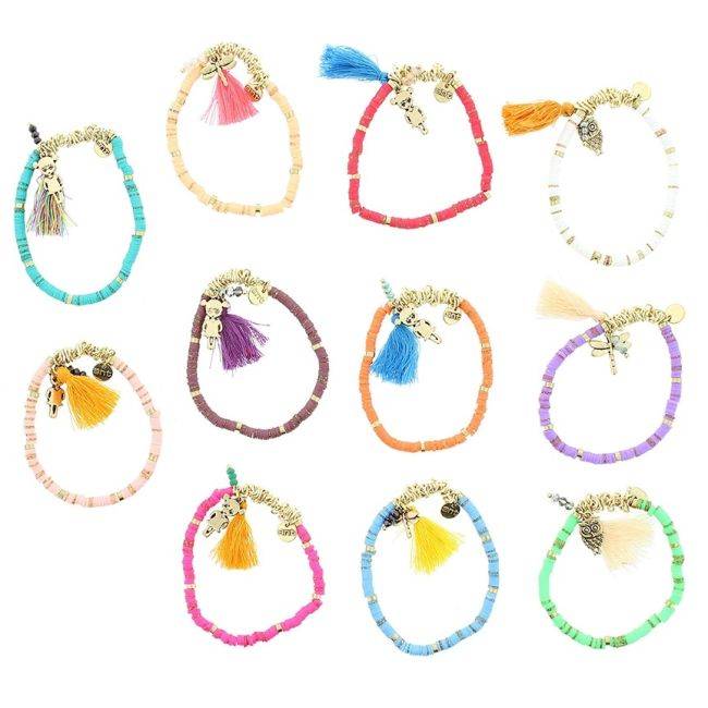PENDANT FIMO BEADS BRACELET