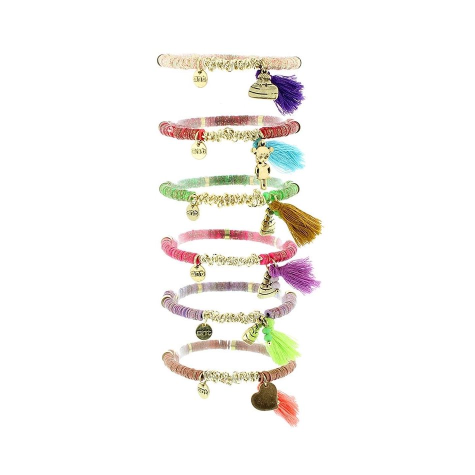 PULSERA CUENTAS FLECO