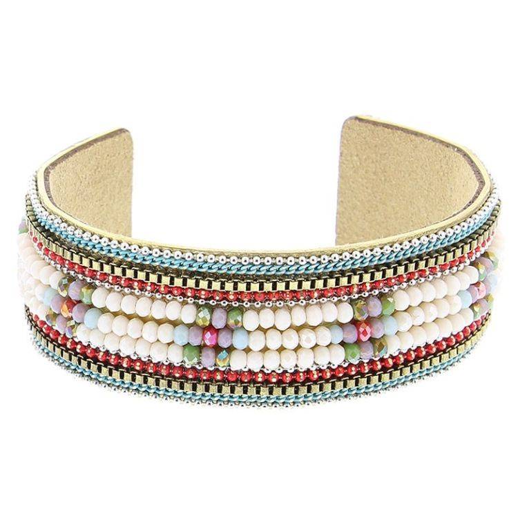 PULSERA RÍGIDA ABALORIOS