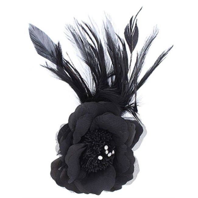 BROCHE FLOR PLUMAS