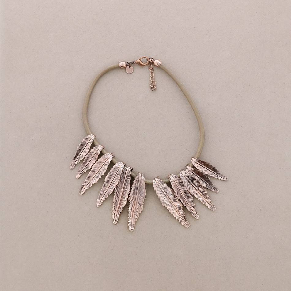 LEATHER SHORT NECKLACE PENDANT SHEETS