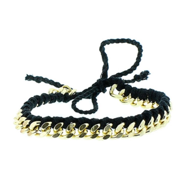 MACRAMÉ BEAD CHAIN BRACELET