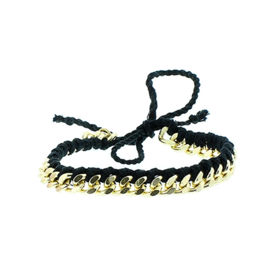MACRAMÉ BEAD CHAIN BRACELET