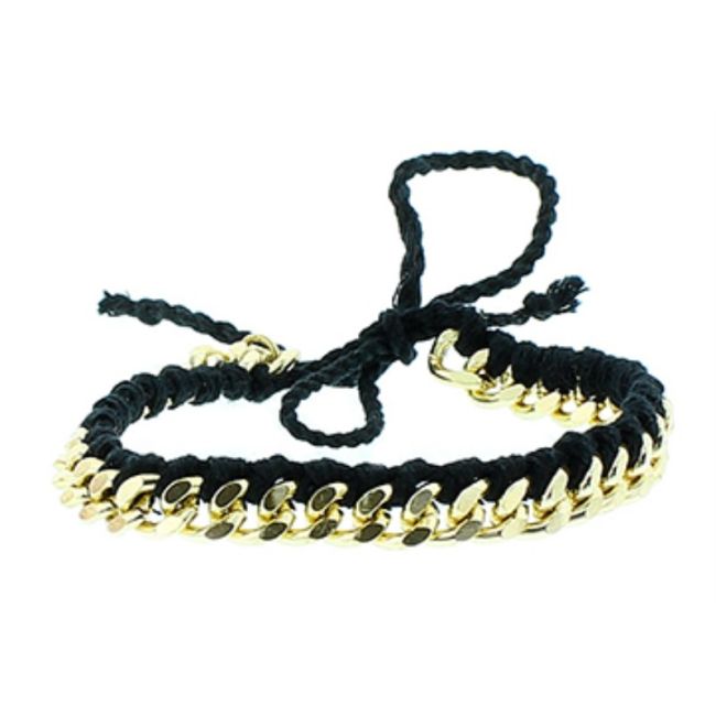 MACRAMÉ BEAD CHAIN BRACELET