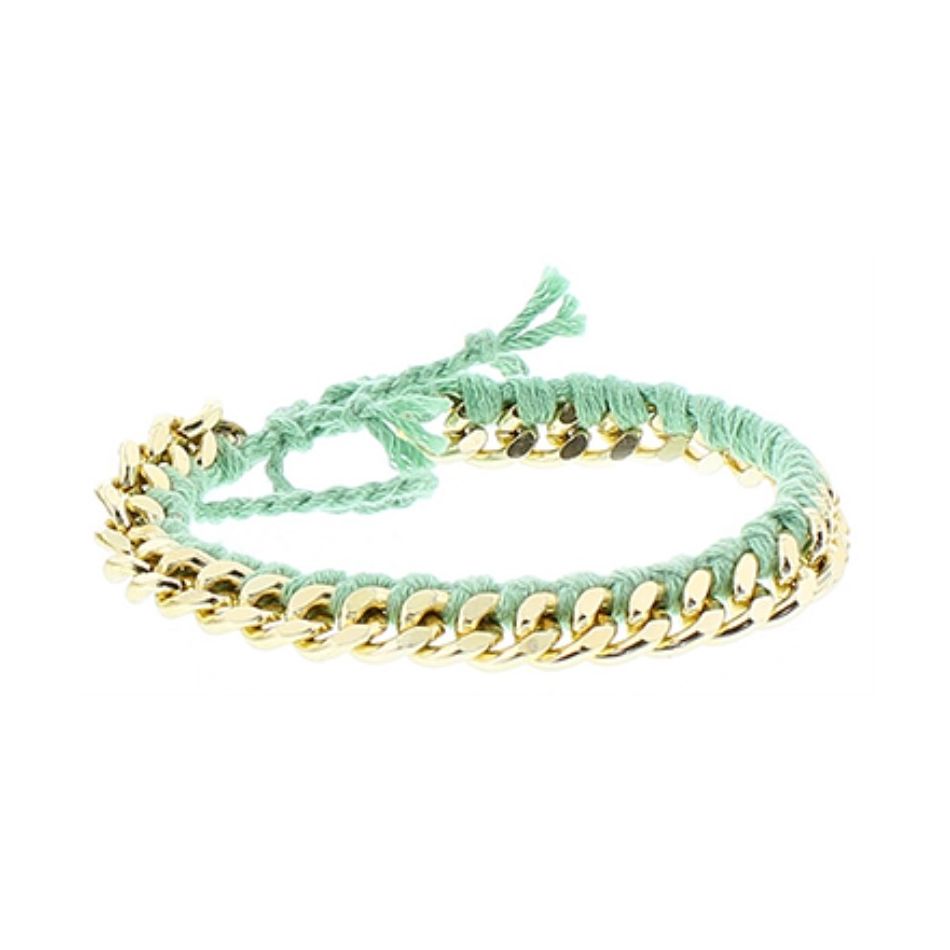 PULSERA MACRAMÉ CADENA CUENTAS