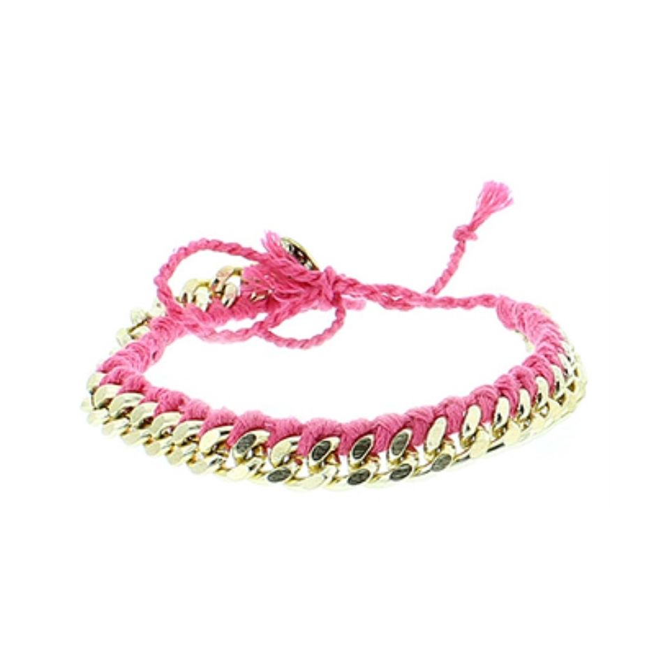 PULSERA MACRAMÉ CADENA CUENTAS