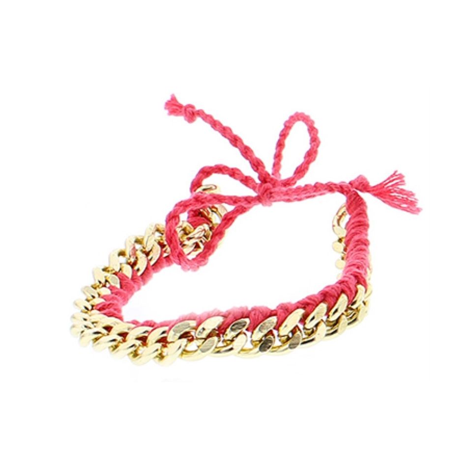 PULSERA MACRAMÉ CADENA CUENTAS