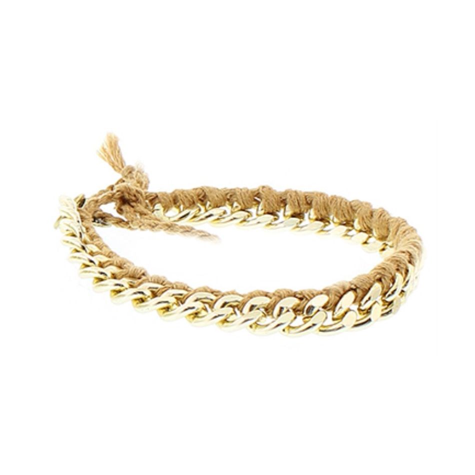 PULSERA MACRAMÉ CADENA CUENTAS