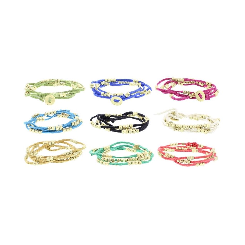 PULSERA ANTELINA CUENTAS METAL