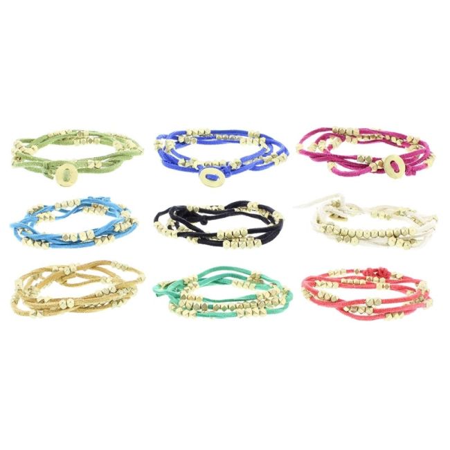 PULSERA ANTELINA CUENTAS METAL