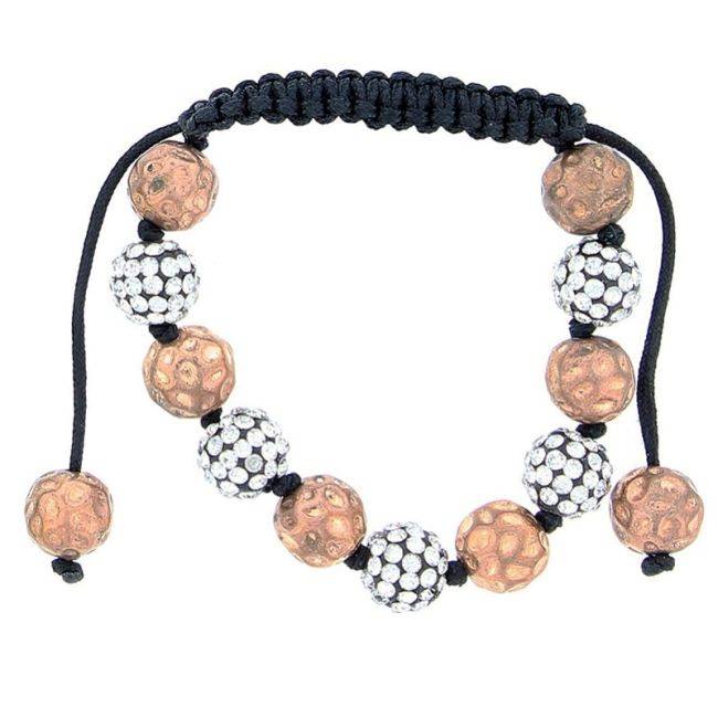 MACRAMÉ BRACELET WITH METAL BEADS
