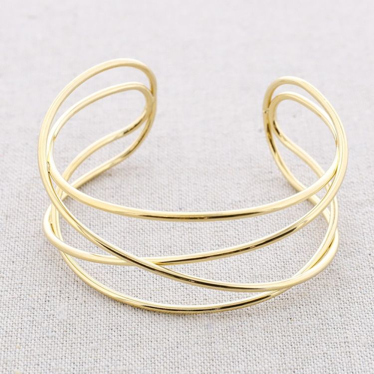 PULSERA ACERO CUATRO TIRAS IRREGULAR