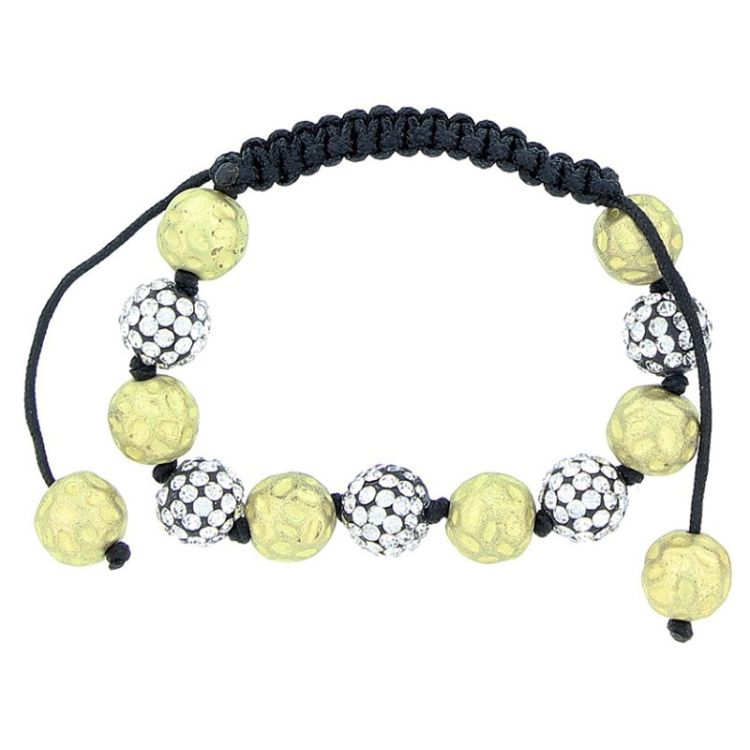 MACRAMÉ BRACELET WITH METAL BEADS 2