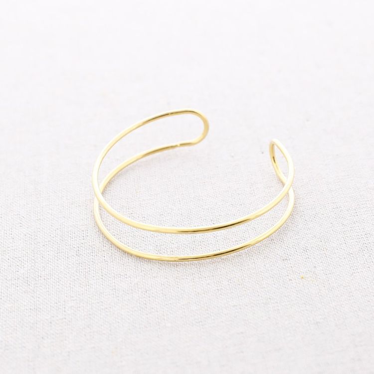DOUBLE STRAP STEEL BRACELET