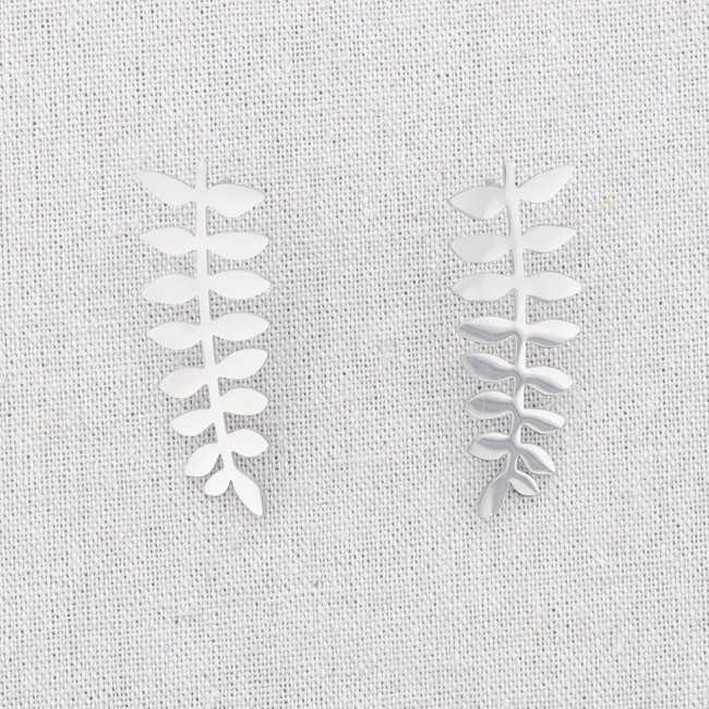 STEEL BRANCH EARRINGS