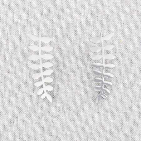 STEEL BRANCH EARRINGS