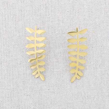 STEEL BRANCH EARRINGS