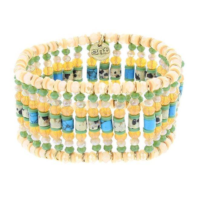 PULSERA ELÁSTICA CUENTAS FACETADAS