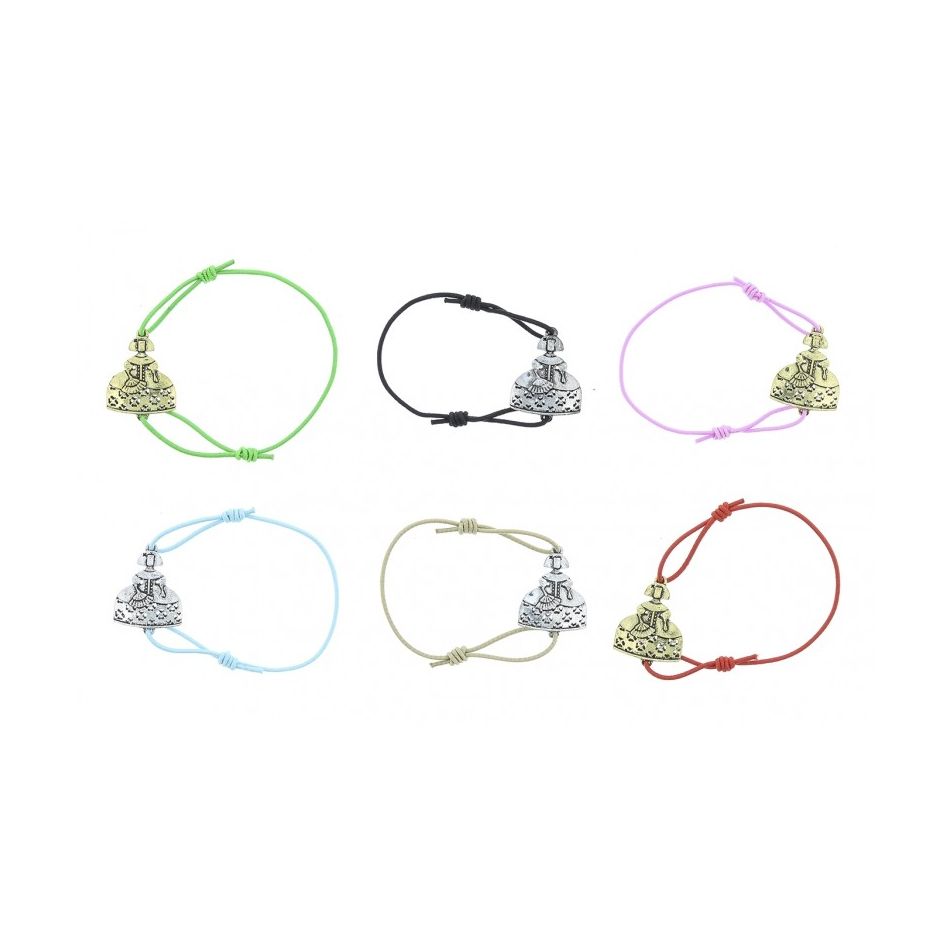 PULSERA MENINA GOMITA METAL ESMALTE