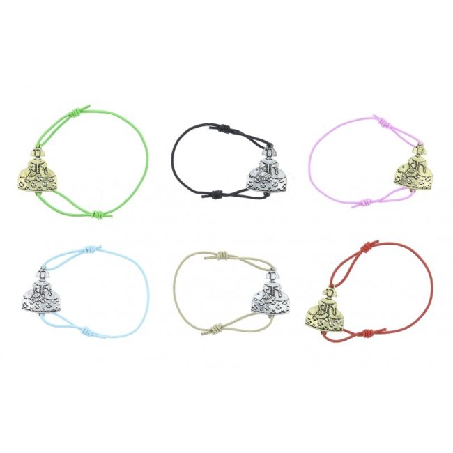 MENINA ELASTIC METAL ENAMEL BRACELET