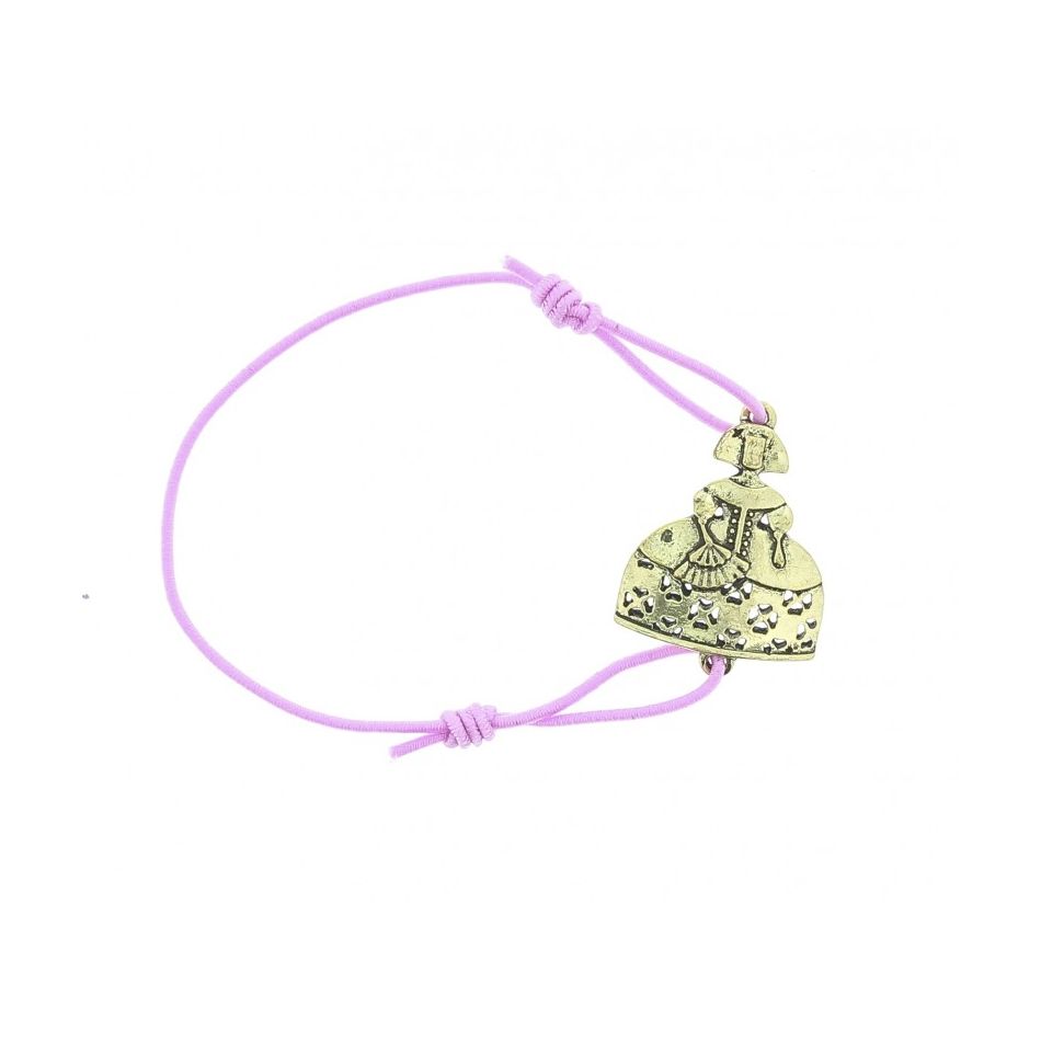 PULSERA MENINA GOMITA METAL ESMALTE