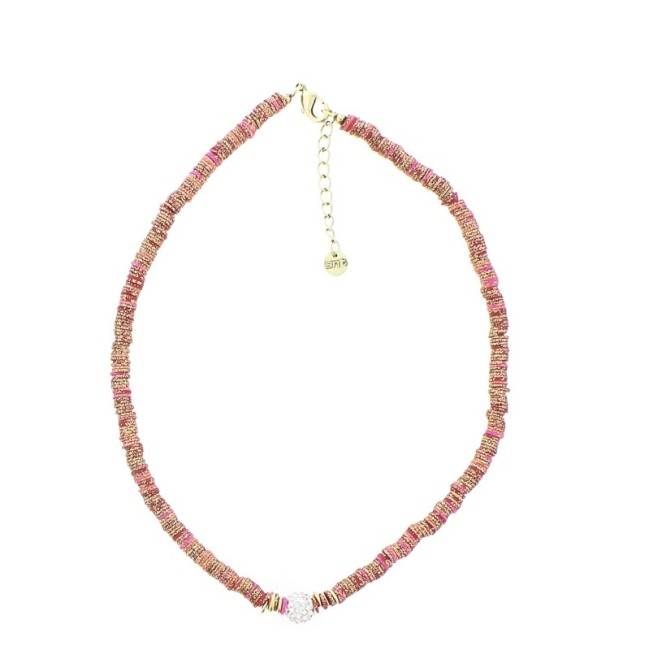 GARGANTILLA FIMO CUENTAS CRISTALES