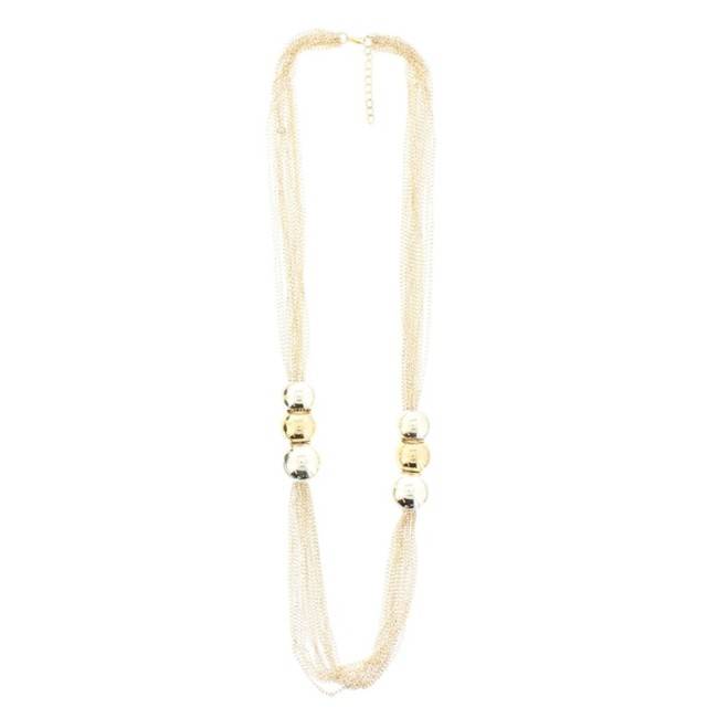 LONG NECKLACE WITH BALL CHAINS