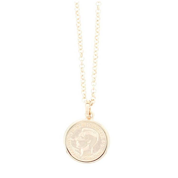 LONG COIN PENDANT NECKLACE