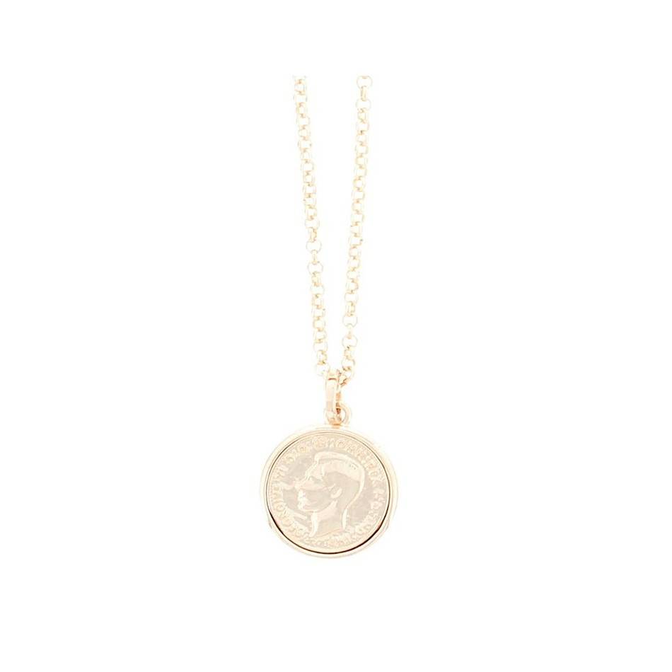 COLLAR LARGO COLGANTE MONEDA
