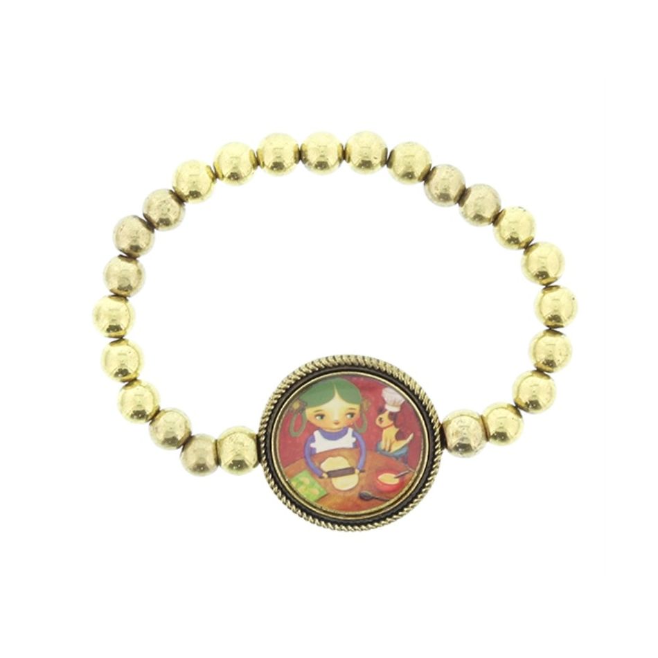 PULSERA METAL ESMALTE