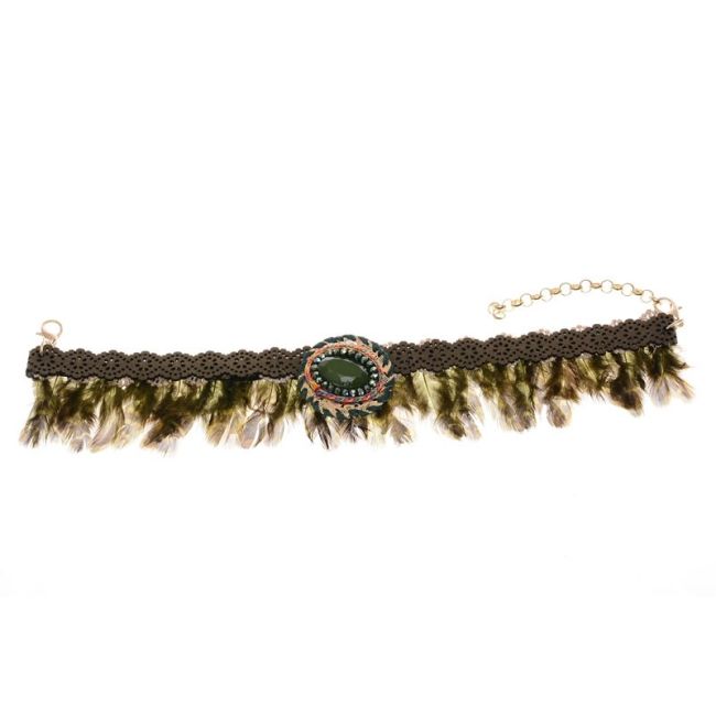 CUBREBOTAS ÉTNICO PLUMAS