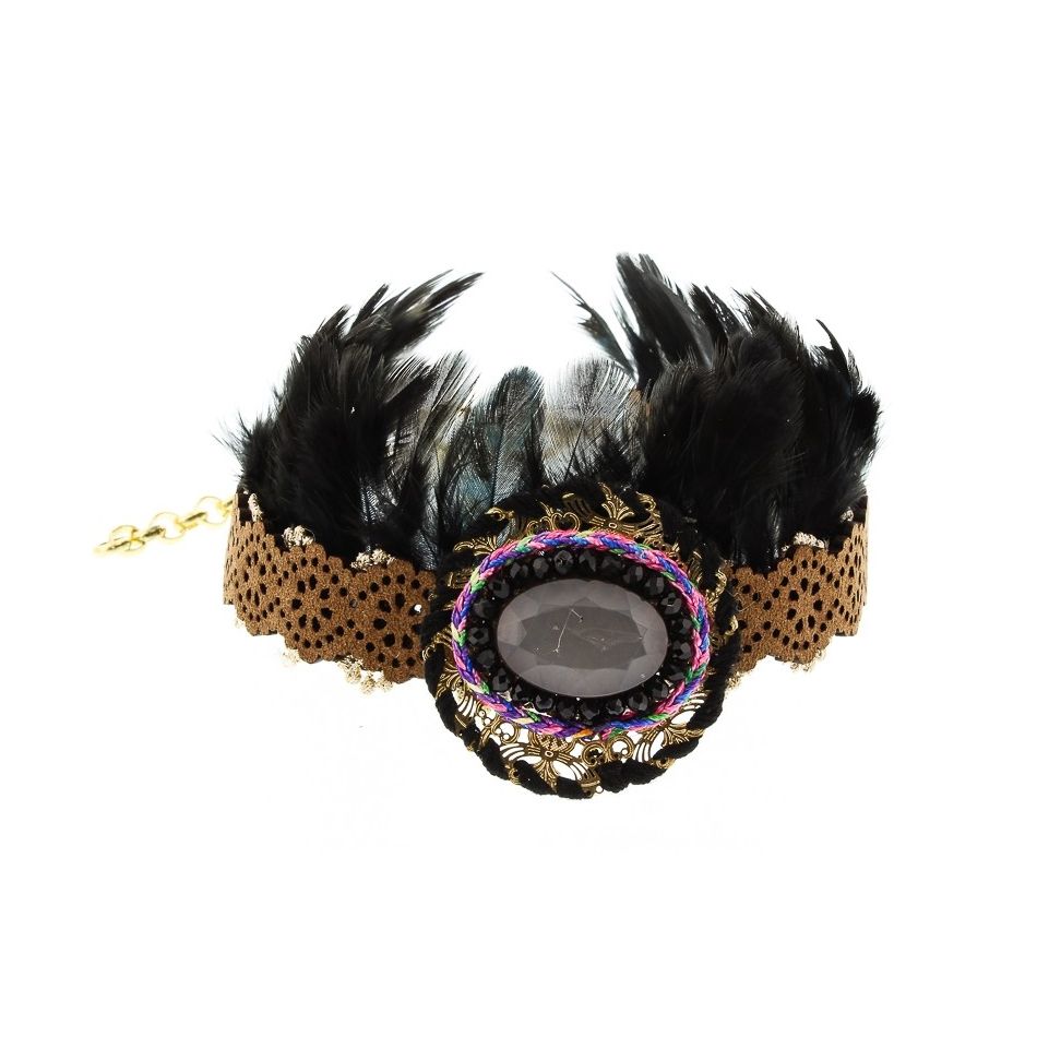 ETHNIC FEATHERS BOOT COVERS