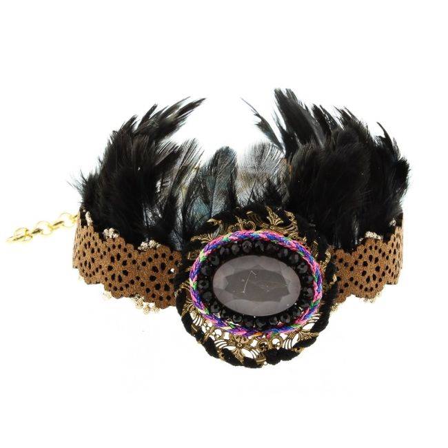 ETHNIC FEATHERS BOOT COVERS