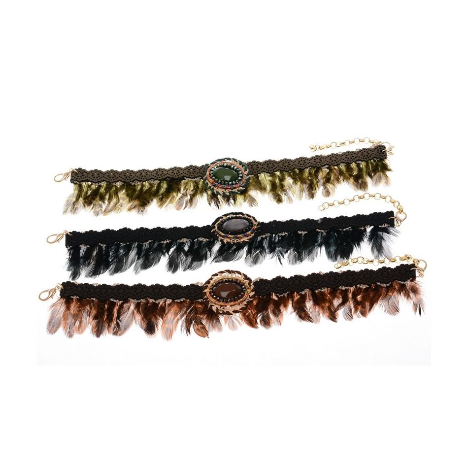 ETHNIC FEATHERS BOOT COVERS