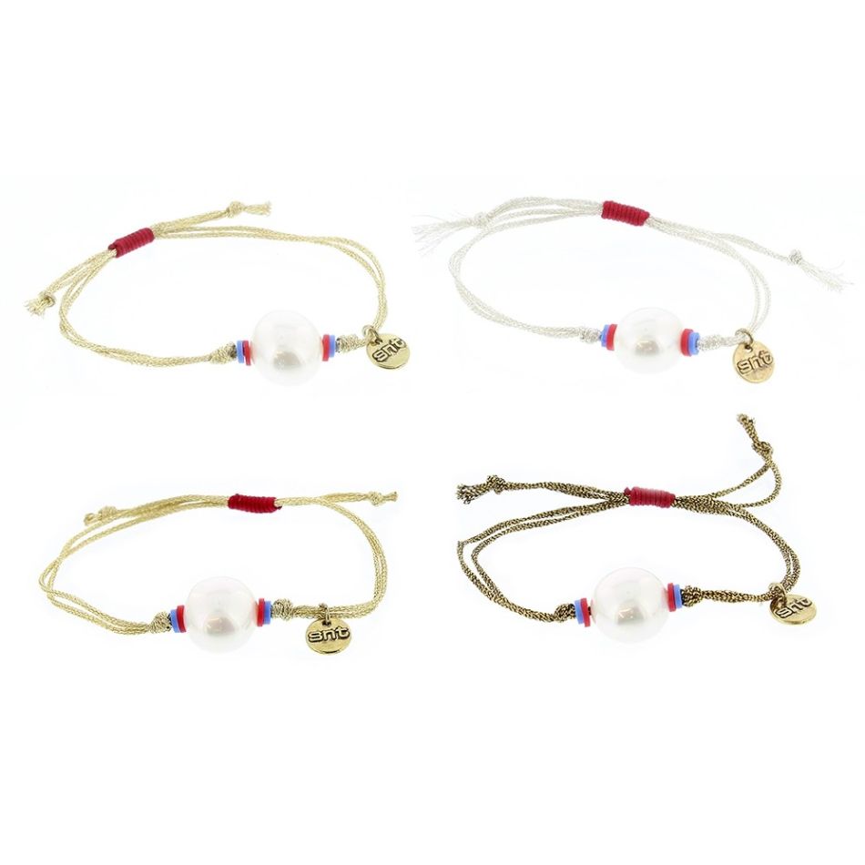 PULSERA  MACRAMÉ CUENTAS