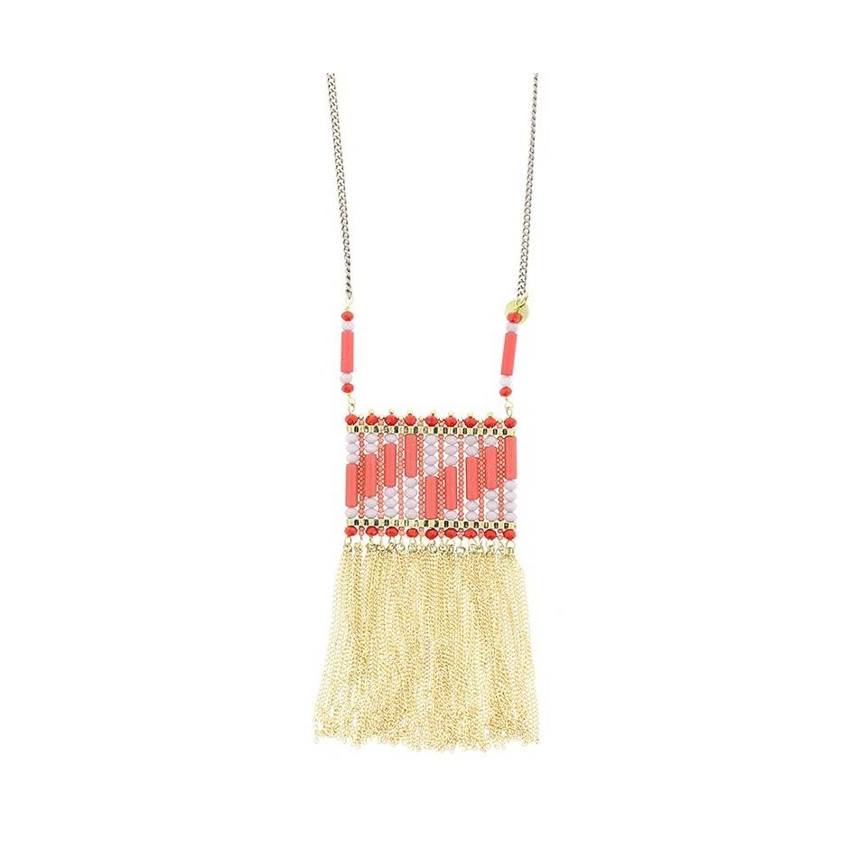 LONG PENDANT NECKLACE FRINGE