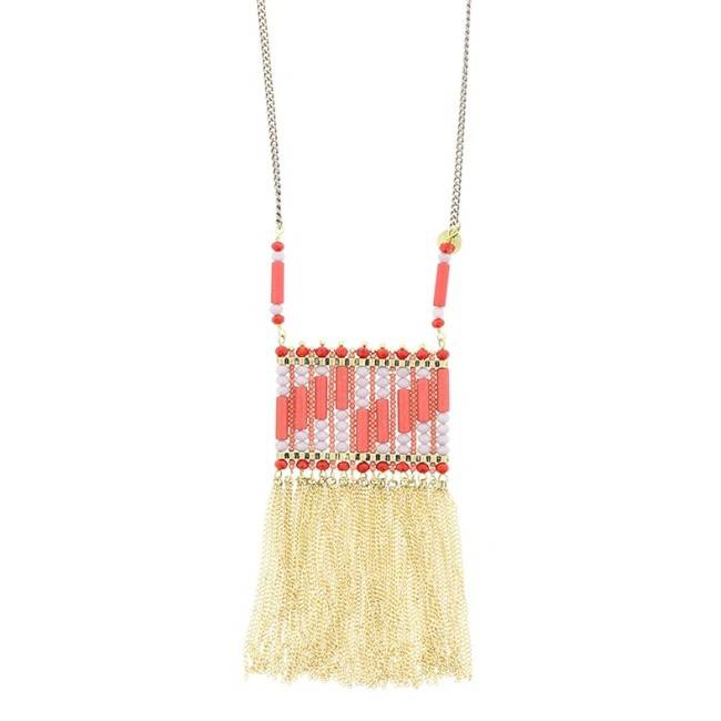 LONG PENDANT NECKLACE FRINGE