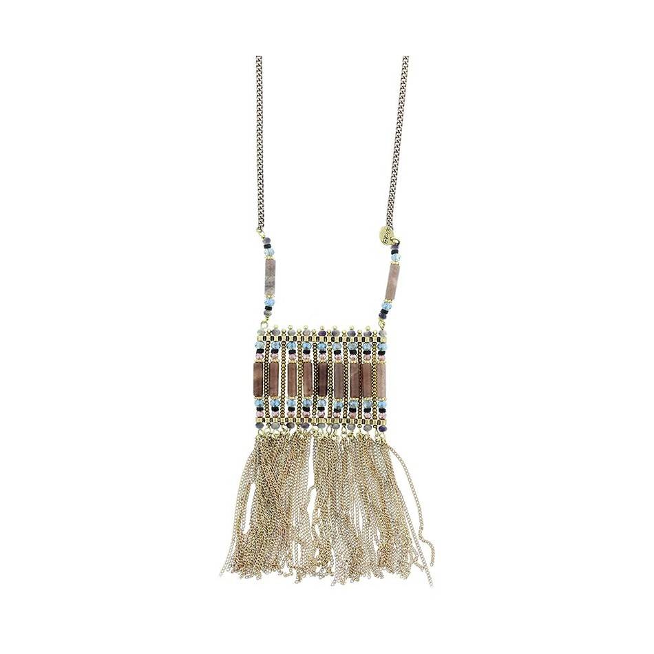 LONG PENDANT NECKLACE FRINGE