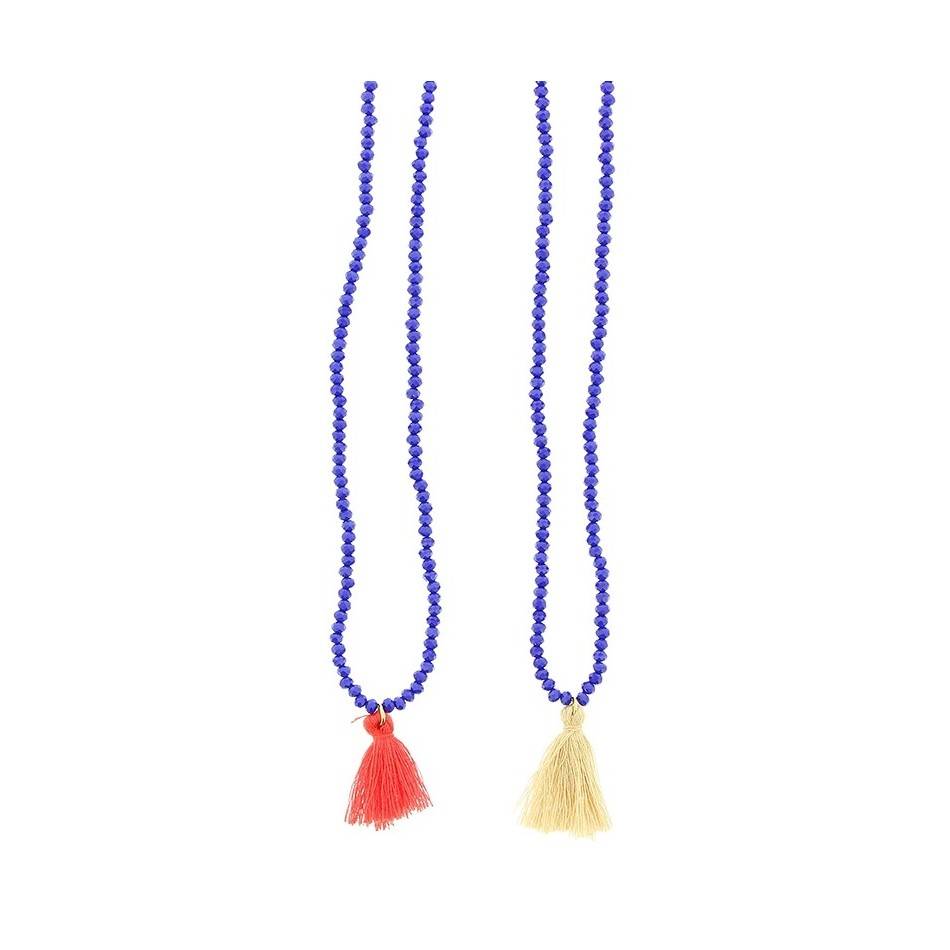 LONG COLG NECKLACE FRINGE CHAINS