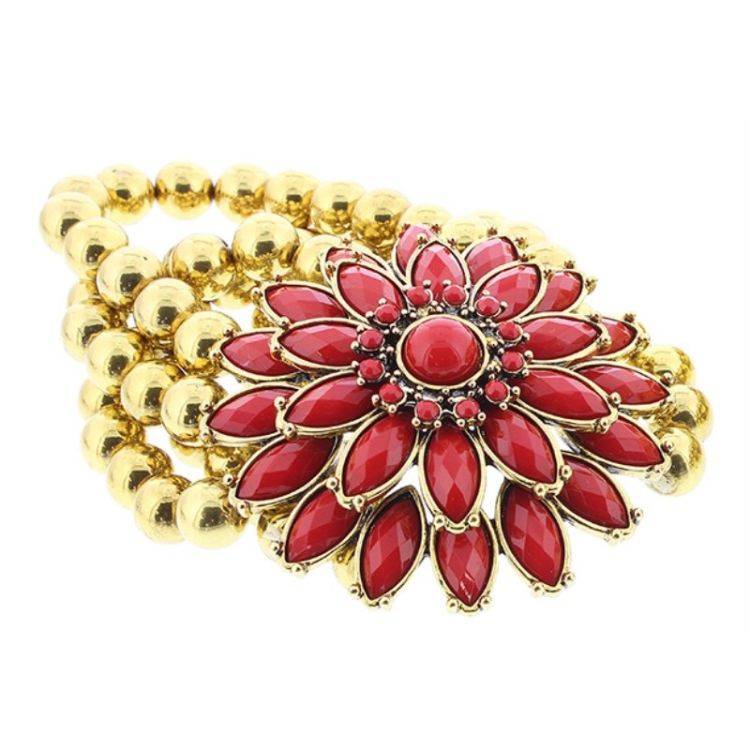 PULSERA CUENTAS FLOR 2