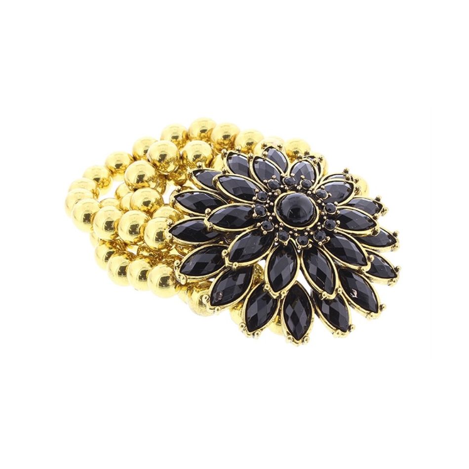 PULSERA CUENTAS FLOR
