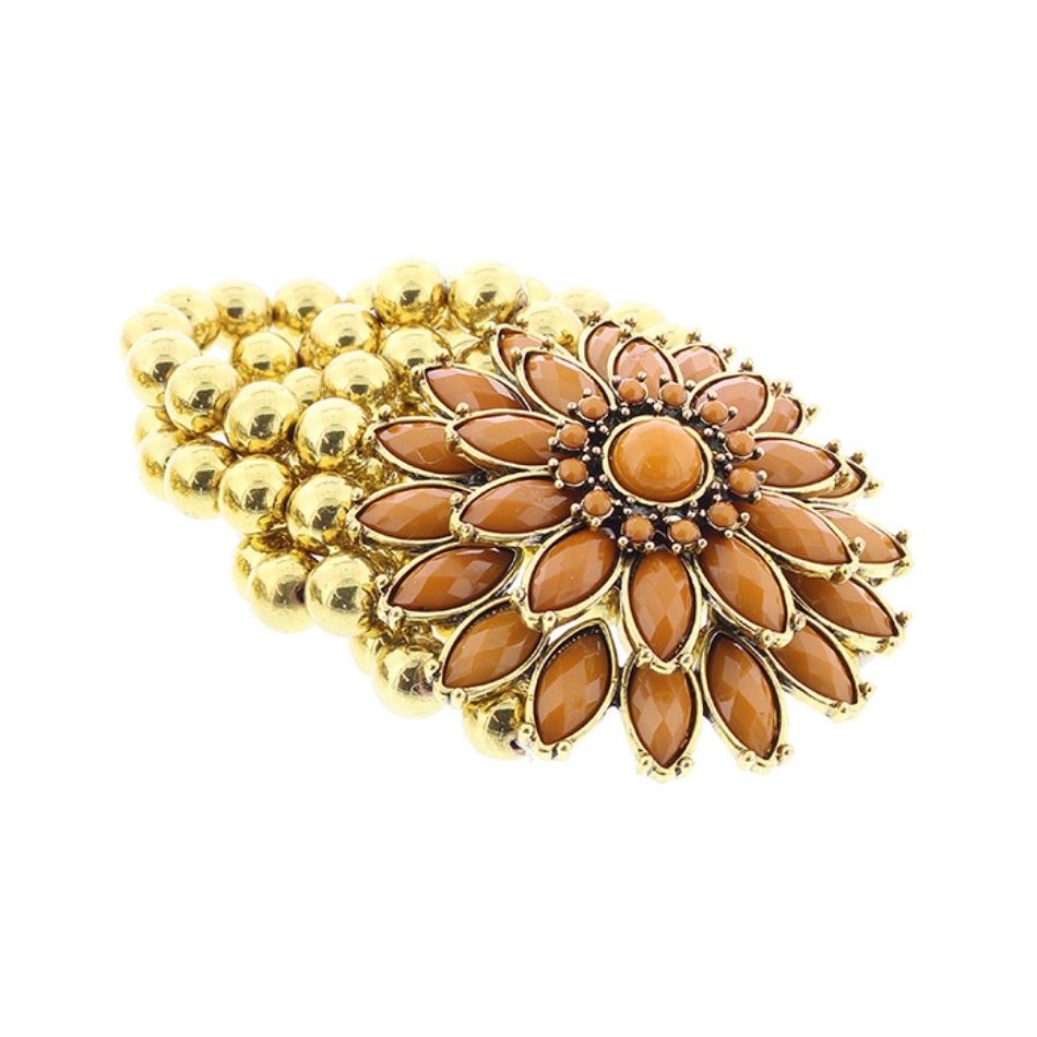 PULSERA CUENTAS FLOR