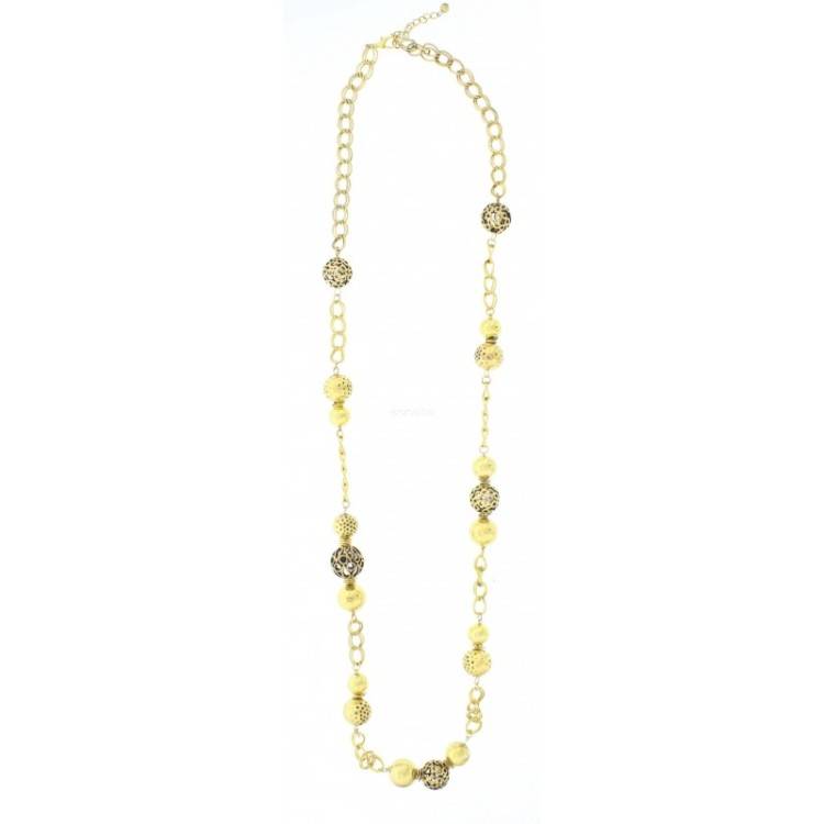 LONG METAL BEADS NECKLACE 2