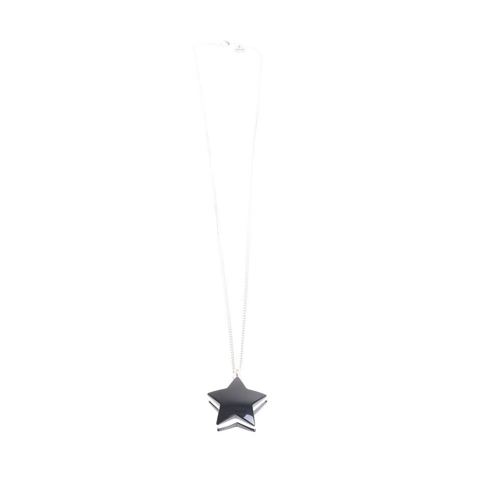 LONG PENDANT NECKLACE METAL RESIN