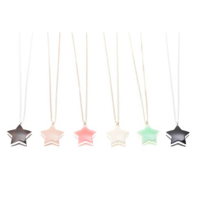 COLLAR LARGO COLG. METAL RESINA