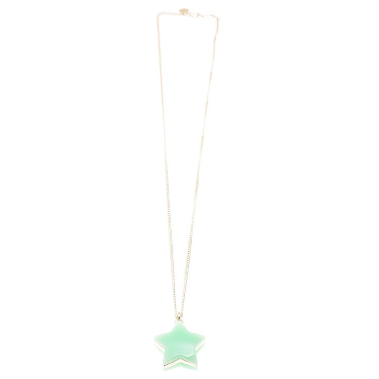 LONG PENDANT NECKLACE METAL RESIN 2