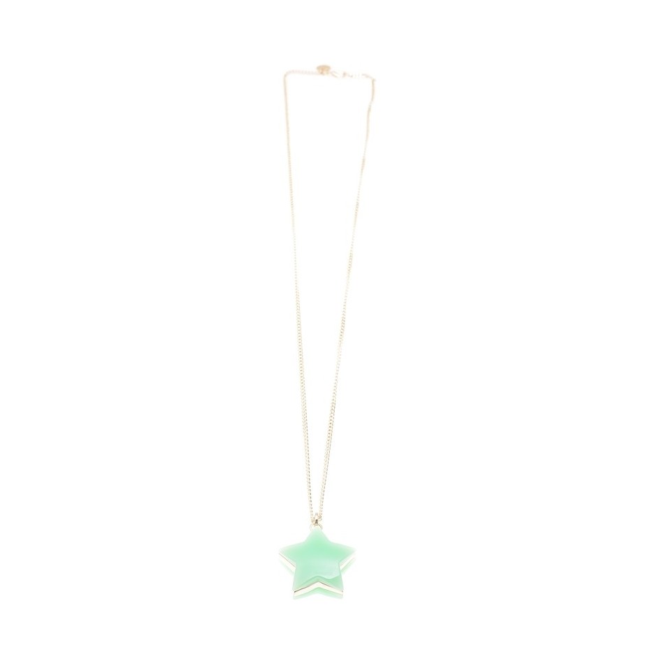 LONG PENDANT NECKLACE METAL RESIN