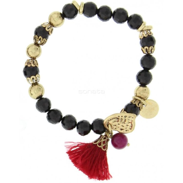 METAL STONE BEADS BRACELET