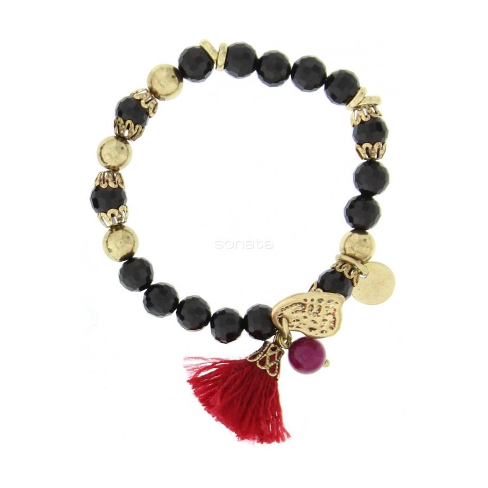 METAL STONE BEADS BRACELET